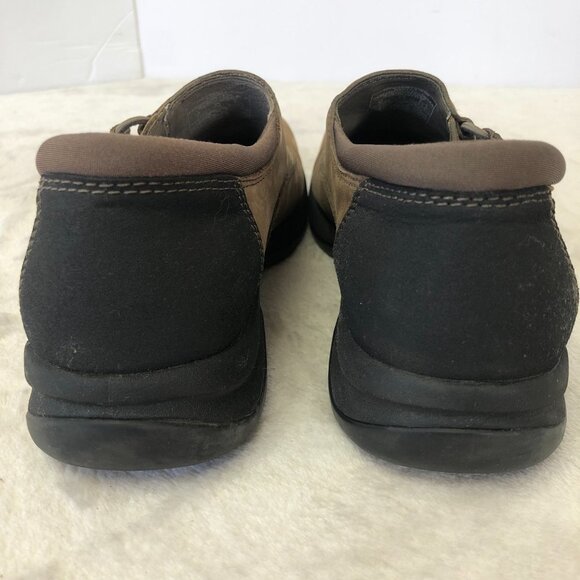 Merrell Women's Topo Twist Stone Suede Leather Slip On Loafer Shoe Size 8 - Picture 4 of 12